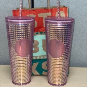 Pink Disco Starbucks Holiday Tumbler